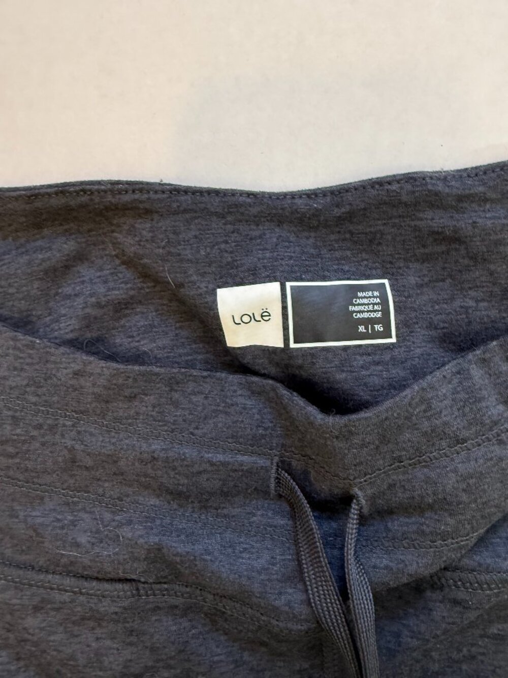 💖 2/40 Lolë Charcoal Grey Soft Jogger Pants Size XL - Picture 4 of 6
